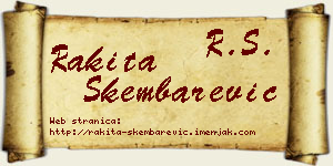 Rakita Škembarević vizit kartica